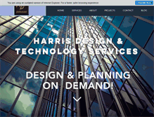 Tablet Screenshot of harrisdesigntechnology.com